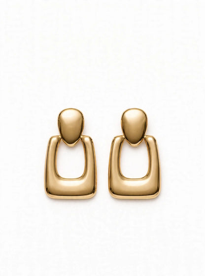 Mira - Gold Chunky Door Knocker Earrings | Anti-Tarnish