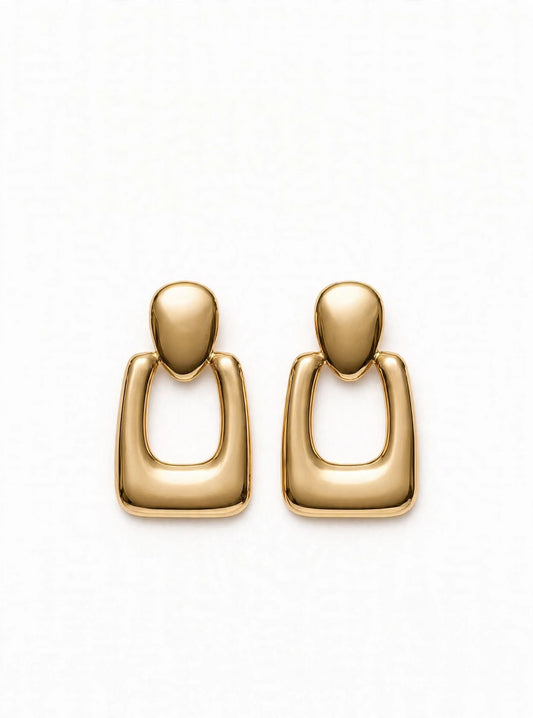 Mira - Gold Chunky Door Knocker Earrings | Anti-Tarnish