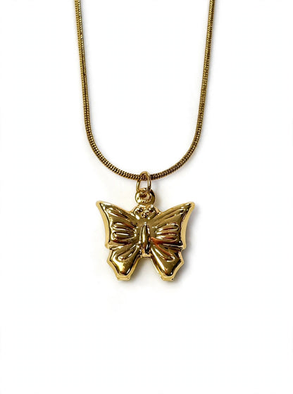 Gold Butterfly Necklace - Tarnish Free